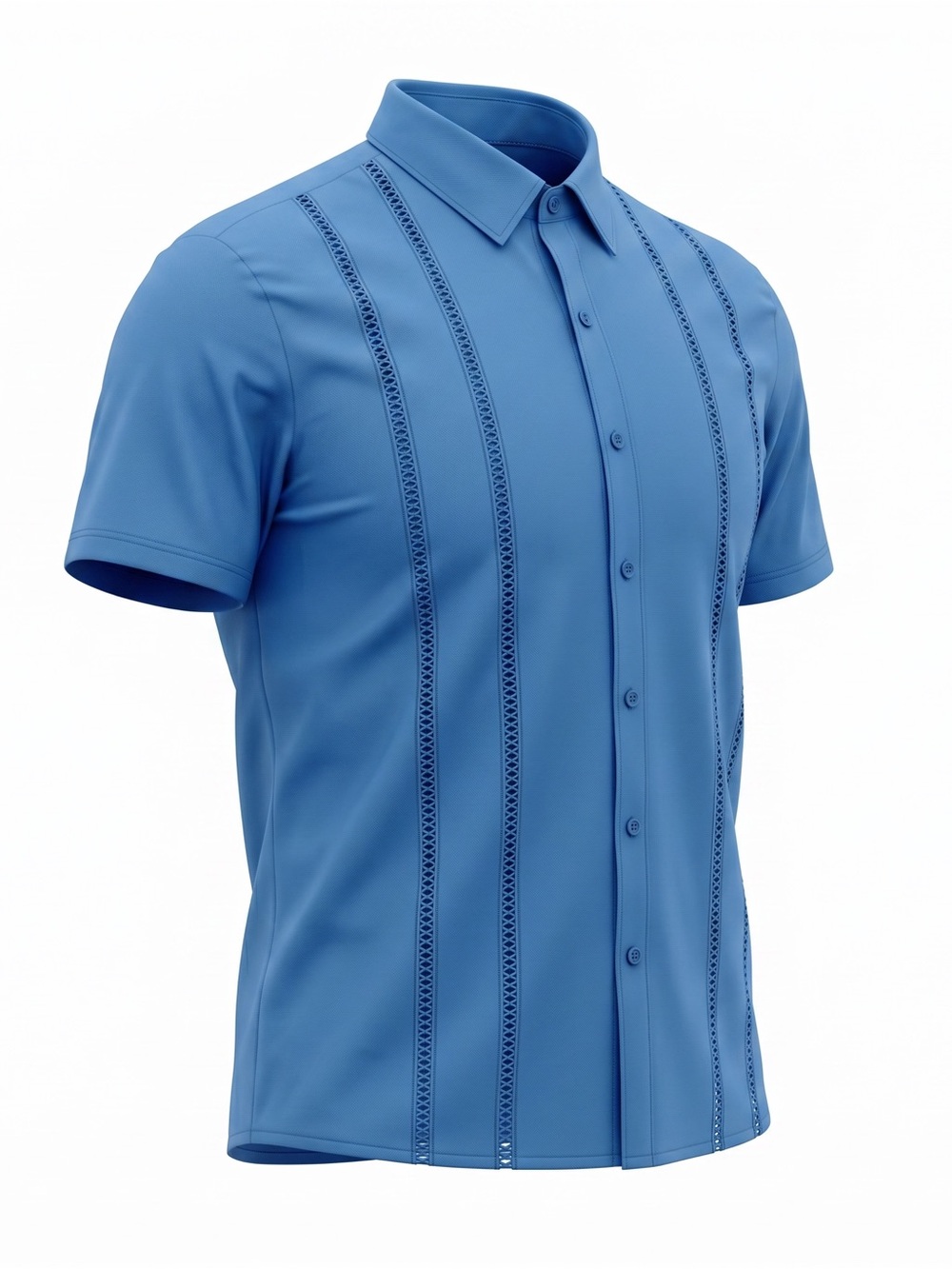 🆕LETSEE Men's Cuban Guayabera Shirt XL